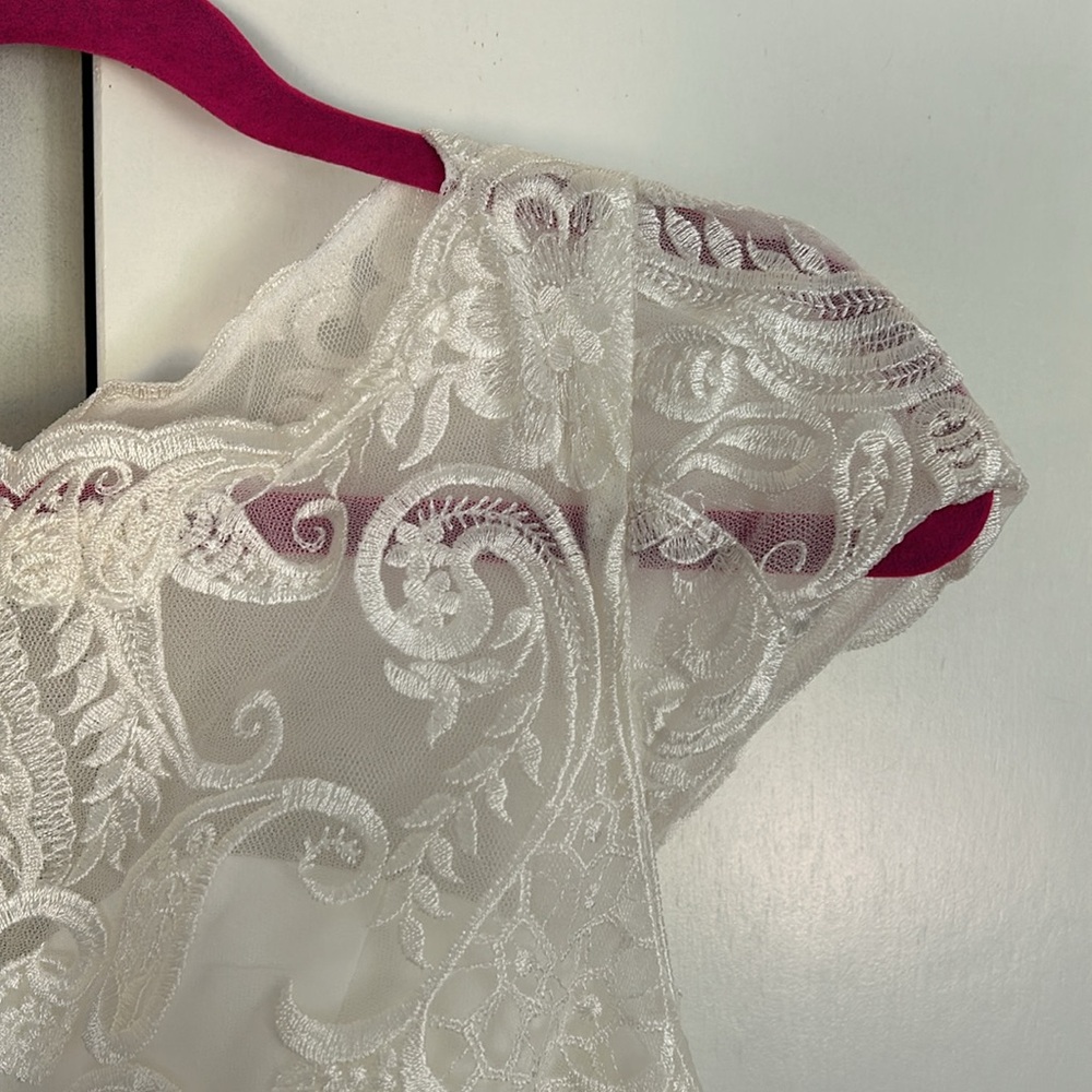 White Formal Dress - Picture 3 of 9